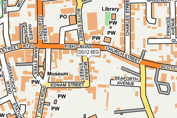 DG12 6EG map - OS OpenMap – Local (Ordnance Survey)
