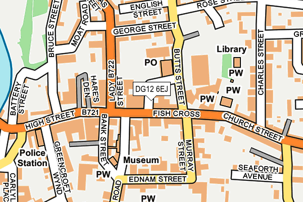 DG12 6EJ map - OS OpenMap – Local (Ordnance Survey)