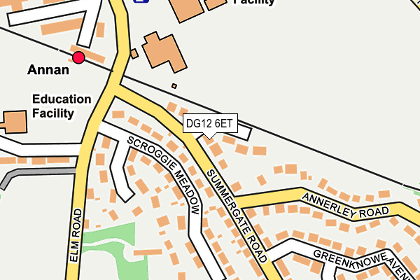DG12 6ET map - OS OpenMap – Local (Ordnance Survey)