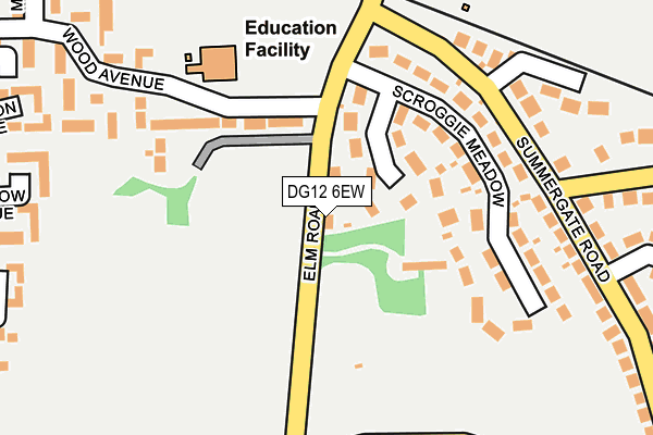 DG12 6EW map - OS OpenMap – Local (Ordnance Survey)