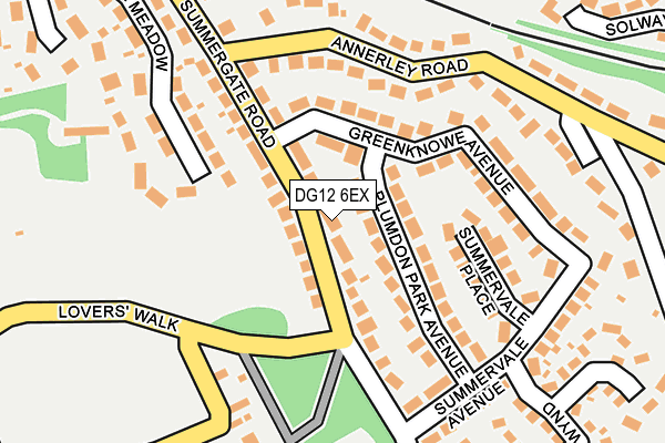DG12 6EX map - OS OpenMap – Local (Ordnance Survey)