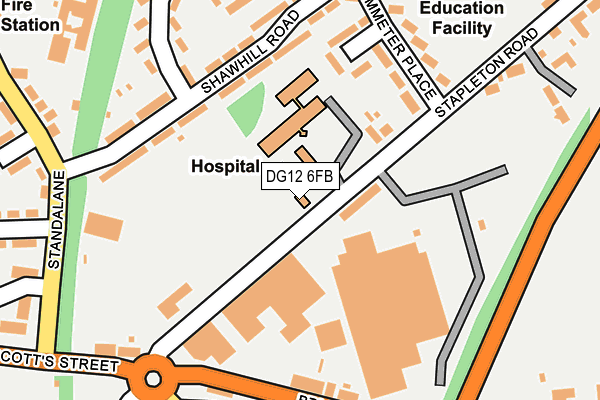 DG12 6FB map - OS OpenMap – Local (Ordnance Survey)