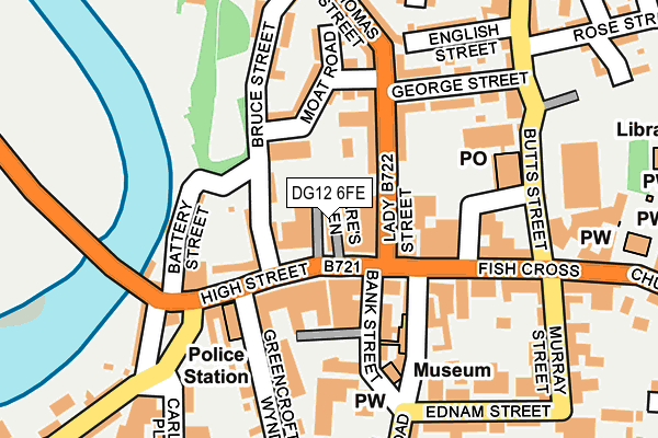 DG12 6FE map - OS OpenMap – Local (Ordnance Survey)