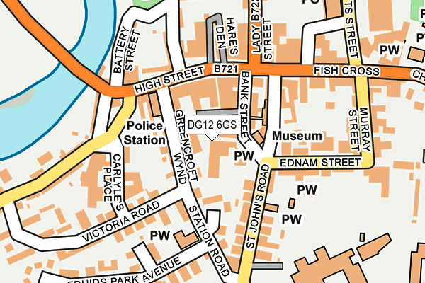 DG12 6GS map - OS OpenMap – Local (Ordnance Survey)