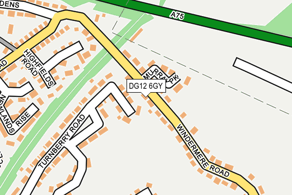 DG12 6GY map - OS OpenMap – Local (Ordnance Survey)