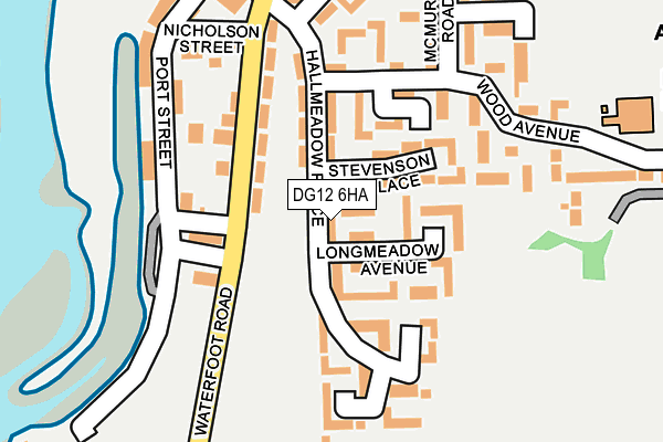DG12 6HA map - OS OpenMap – Local (Ordnance Survey)