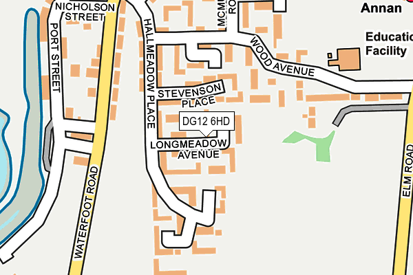 DG12 6HD map - OS OpenMap – Local (Ordnance Survey)