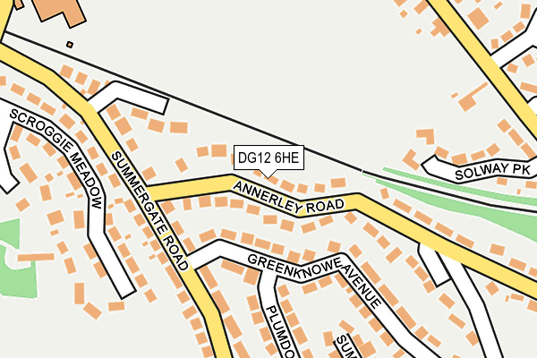 DG12 6HE map - OS OpenMap – Local (Ordnance Survey)