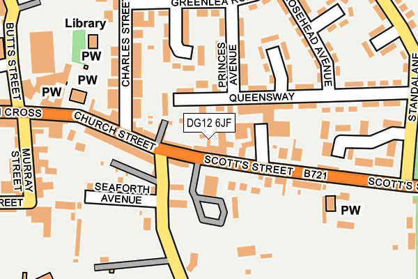 DG12 6JF map - OS OpenMap – Local (Ordnance Survey)