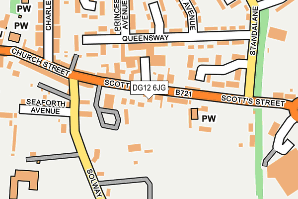 DG12 6JG map - OS OpenMap – Local (Ordnance Survey)