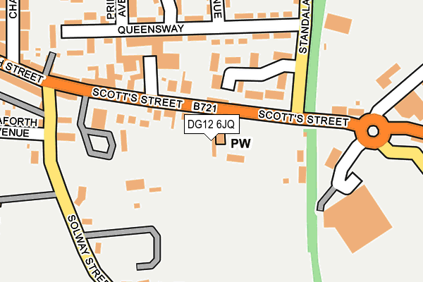 DG12 6JQ map - OS OpenMap – Local (Ordnance Survey)