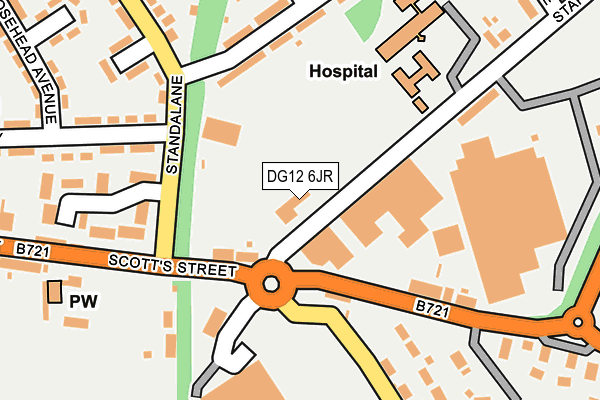 DG12 6JR map - OS OpenMap – Local (Ordnance Survey)