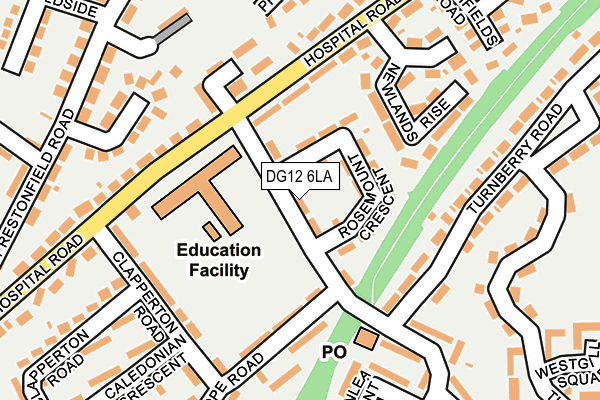 DG12 6LA map - OS OpenMap – Local (Ordnance Survey)
