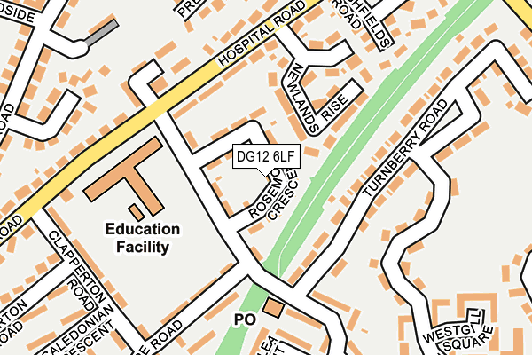 DG12 6LF map - OS OpenMap – Local (Ordnance Survey)