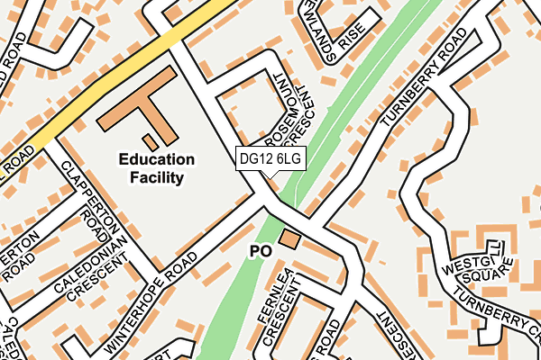 DG12 6LG map - OS OpenMap – Local (Ordnance Survey)