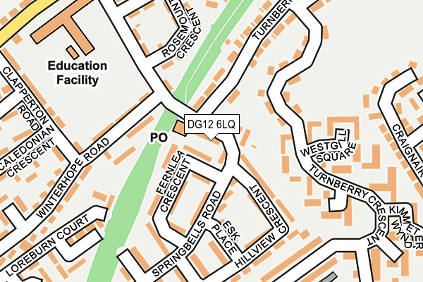 DG12 6LQ map - OS OpenMap – Local (Ordnance Survey)