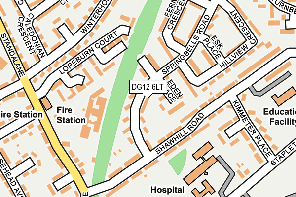 DG12 6LT map - OS OpenMap – Local (Ordnance Survey)