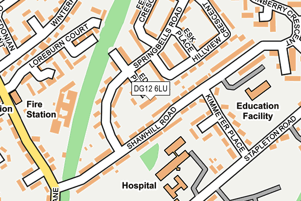 DG12 6LU map - OS OpenMap – Local (Ordnance Survey)