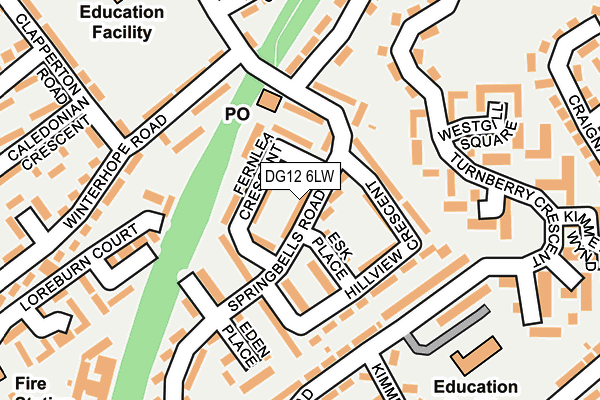 DG12 6LW map - OS OpenMap – Local (Ordnance Survey)