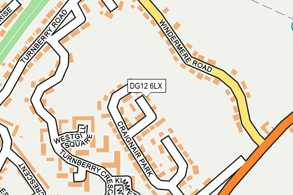 DG12 6LX map - OS OpenMap – Local (Ordnance Survey)