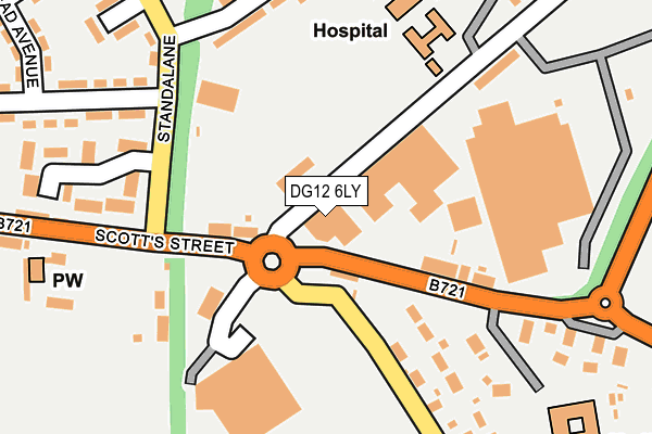 DG12 6LY map - OS OpenMap – Local (Ordnance Survey)
