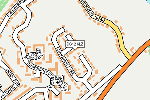 DG12 6LZ map - OS OpenMap – Local (Ordnance Survey)