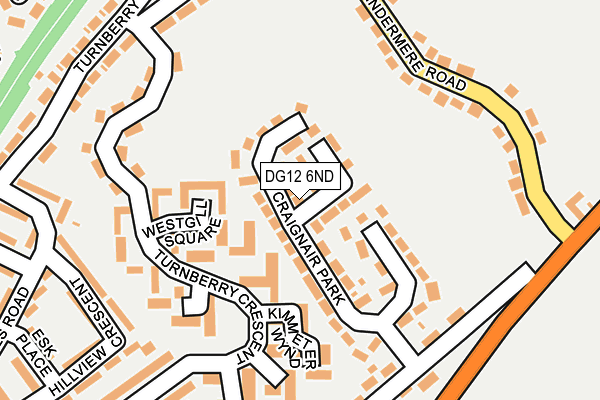 DG12 6ND map - OS OpenMap – Local (Ordnance Survey)