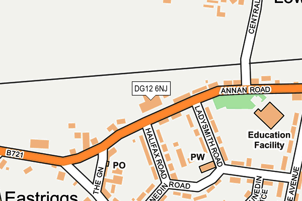 DG12 6NJ map - OS OpenMap – Local (Ordnance Survey)