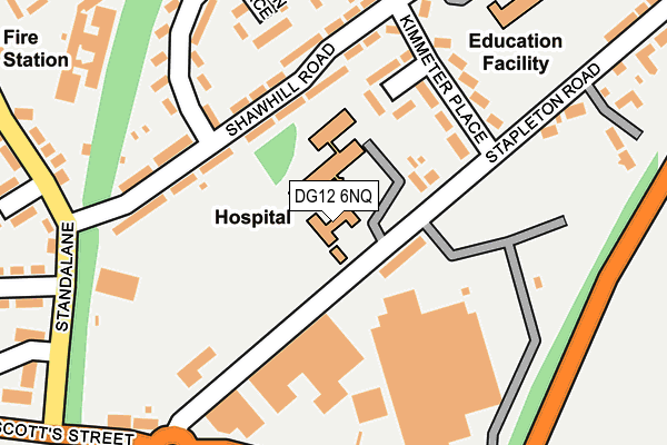 DG12 6NQ map - OS OpenMap – Local (Ordnance Survey)