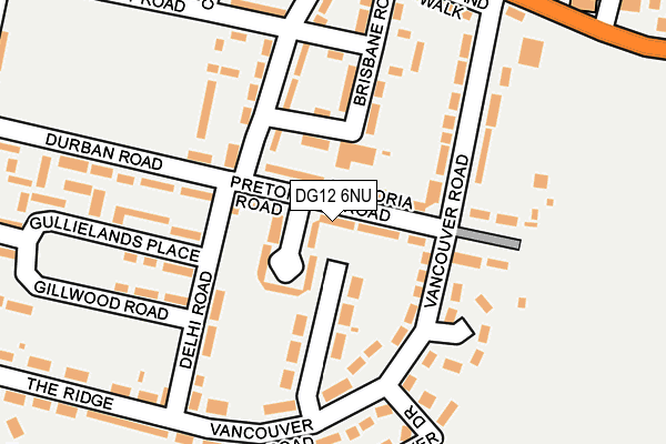 DG12 6NU map - OS OpenMap – Local (Ordnance Survey)
