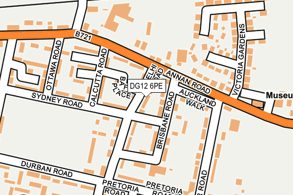 DG12 6PE map - OS OpenMap – Local (Ordnance Survey)