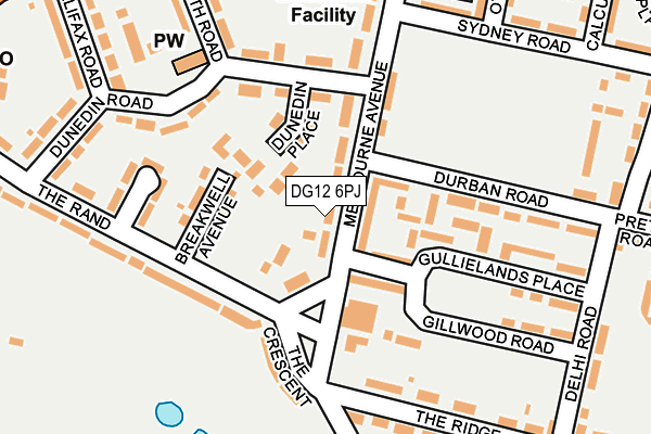 DG12 6PJ map - OS OpenMap – Local (Ordnance Survey)