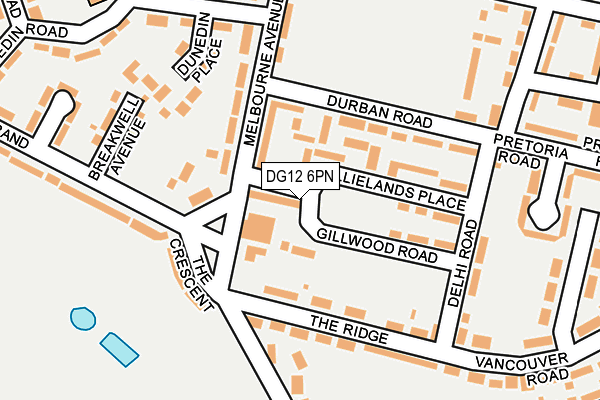 DG12 6PN map - OS OpenMap – Local (Ordnance Survey)