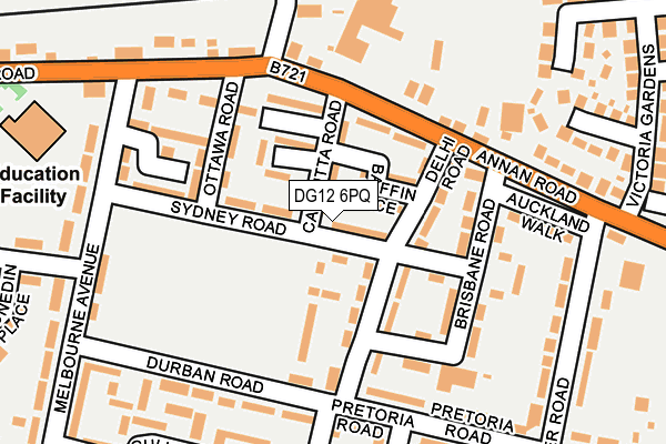 DG12 6PQ map - OS OpenMap – Local (Ordnance Survey)