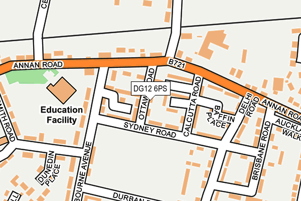 DG12 6PS map - OS OpenMap – Local (Ordnance Survey)