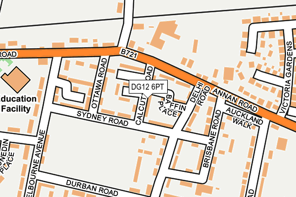 DG12 6PT map - OS OpenMap – Local (Ordnance Survey)