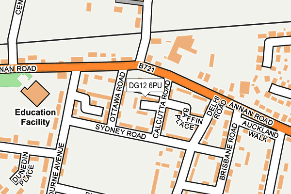 DG12 6PU map - OS OpenMap – Local (Ordnance Survey)
