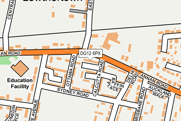 DG12 6PX map - OS OpenMap – Local (Ordnance Survey)