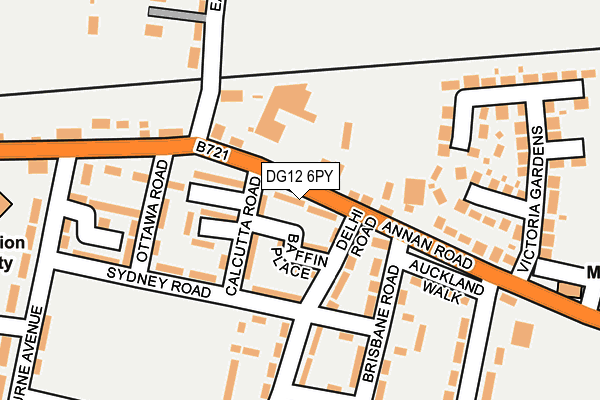 DG12 6PY map - OS OpenMap – Local (Ordnance Survey)