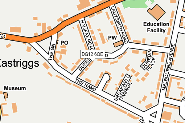 DG12 6QE map - OS OpenMap – Local (Ordnance Survey)