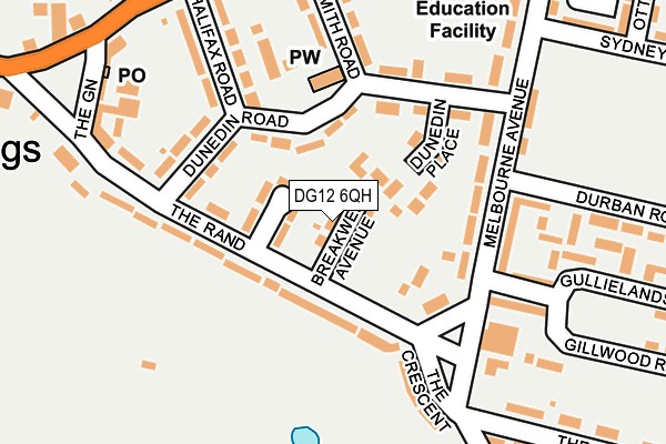DG12 6QH map - OS OpenMap – Local (Ordnance Survey)