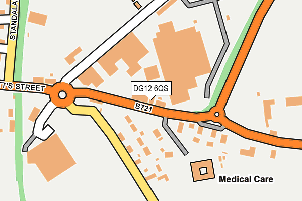 DG12 6QS map - OS OpenMap – Local (Ordnance Survey)