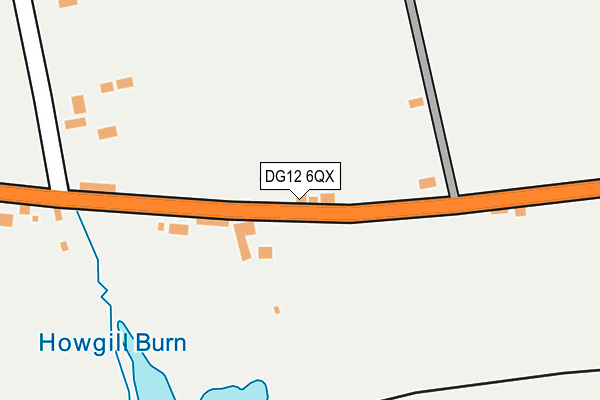 DG12 6QX map - OS OpenMap – Local (Ordnance Survey)