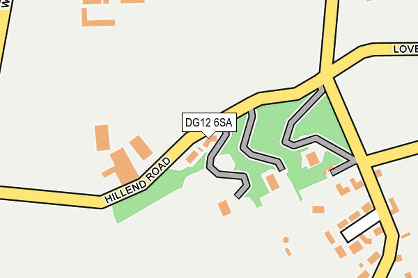 DG12 6SA map - OS OpenMap – Local (Ordnance Survey)