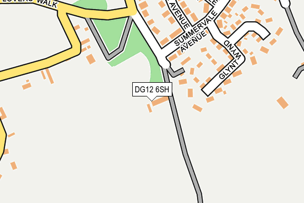 DG12 6SH map - OS OpenMap – Local (Ordnance Survey)