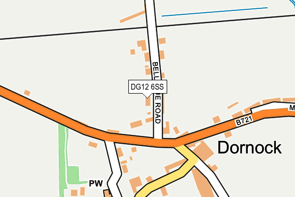 DG12 6SS map - OS OpenMap – Local (Ordnance Survey)