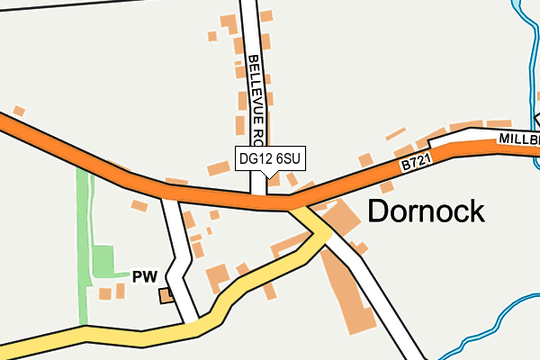 DG12 6SU map - OS OpenMap – Local (Ordnance Survey)