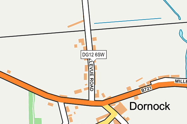 DG12 6SW map - OS OpenMap – Local (Ordnance Survey)