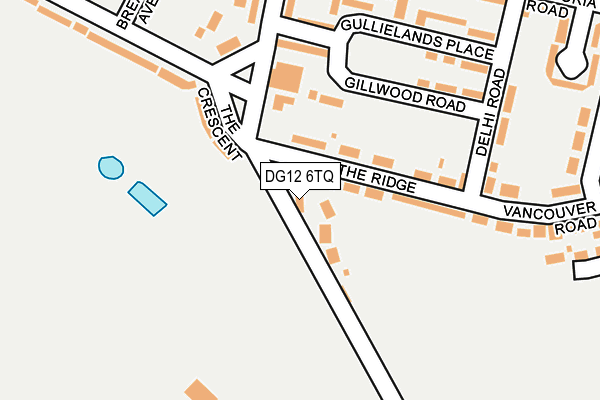 DG12 6TQ map - OS OpenMap – Local (Ordnance Survey)