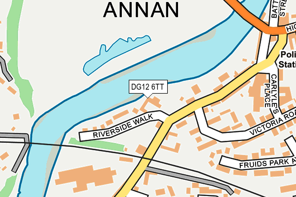 DG12 6TT map - OS OpenMap – Local (Ordnance Survey)